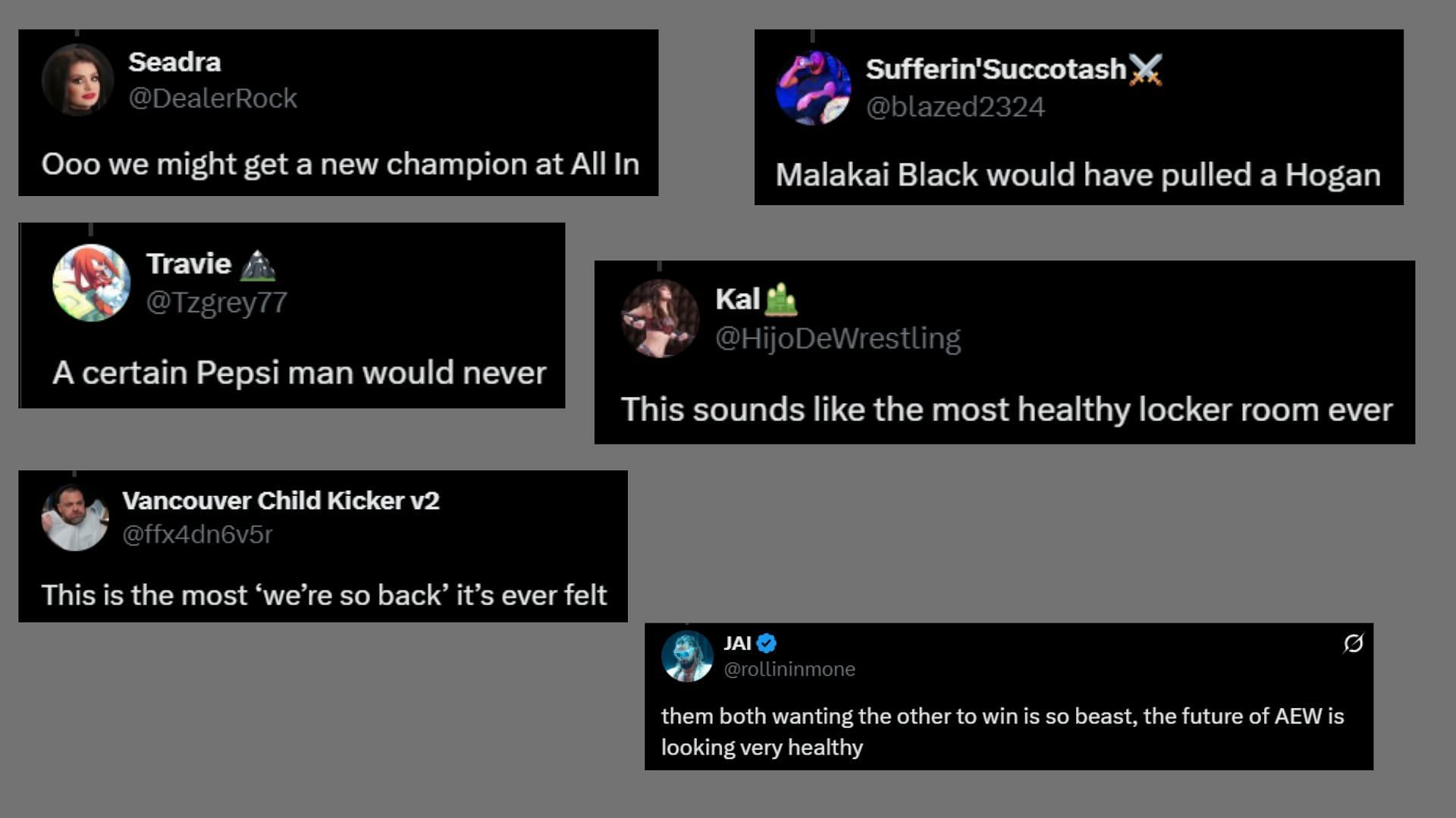 Fan reactions.